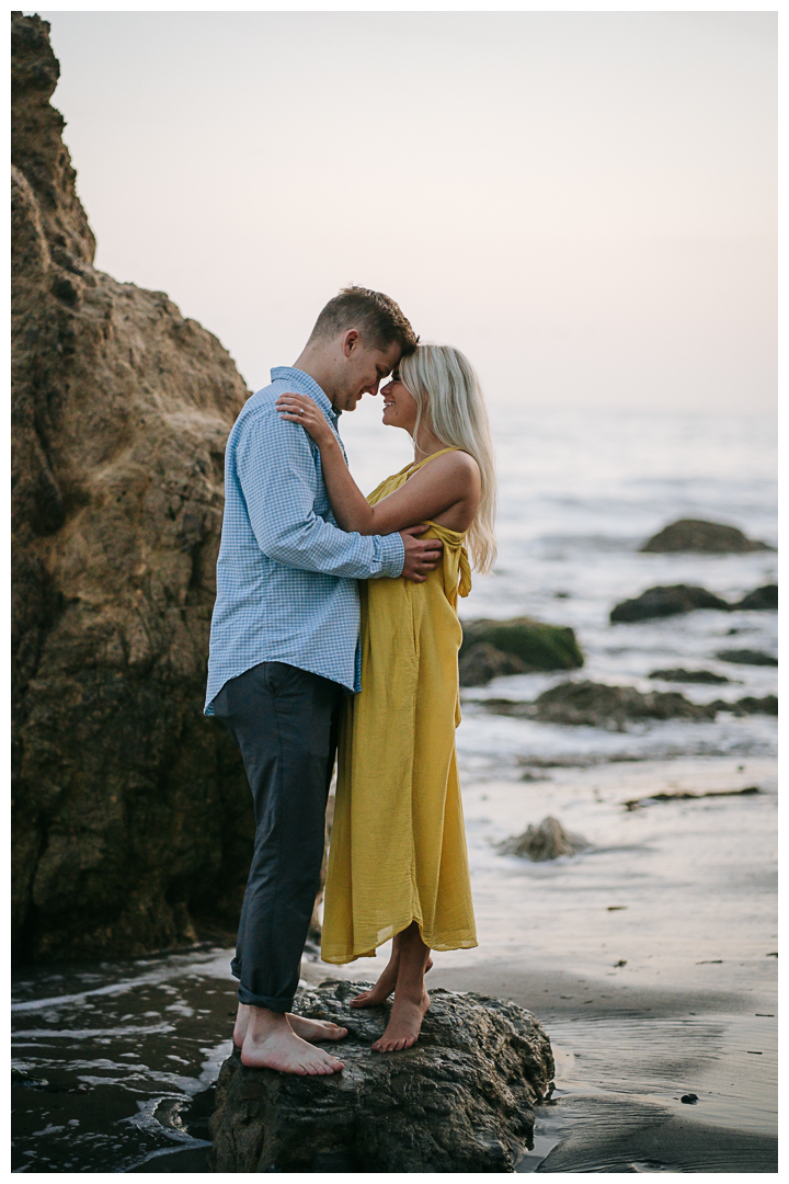 Surprise Proposal at El Matador State Beach in Malibu, Los Angeles, California