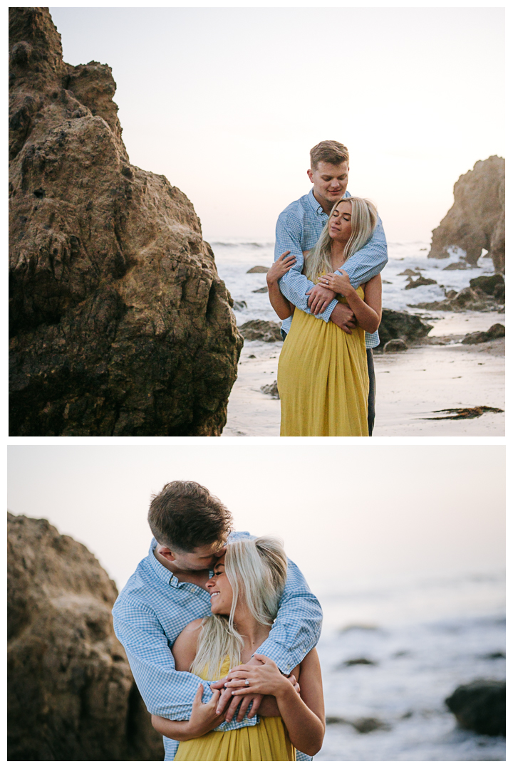 Surprise Proposal at El Matador State Beach in Malibu, Los Angeles, California