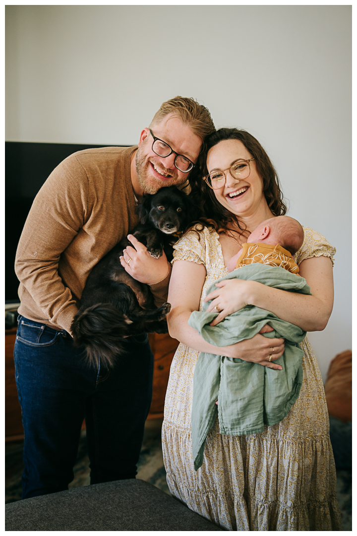 Newborn Family Session at home in Los Angeles, California