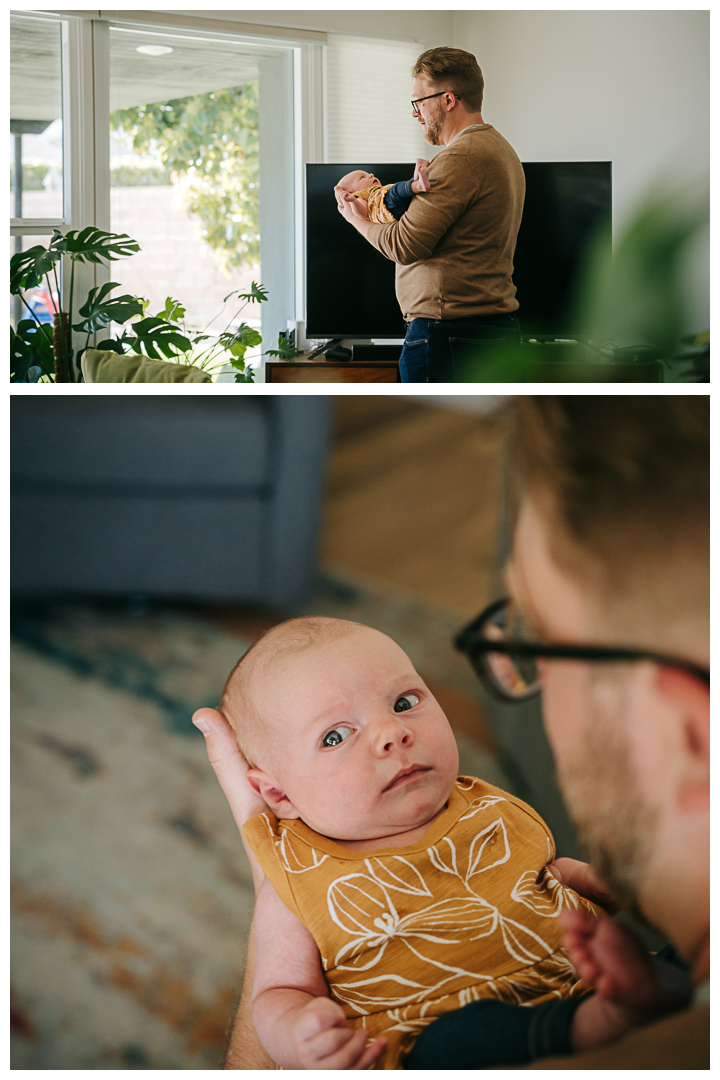 Newborn Family Session at home in Los Angeles, California