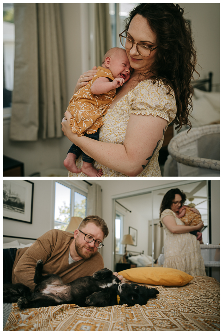 Newborn Family Session at home in Los Angeles, California