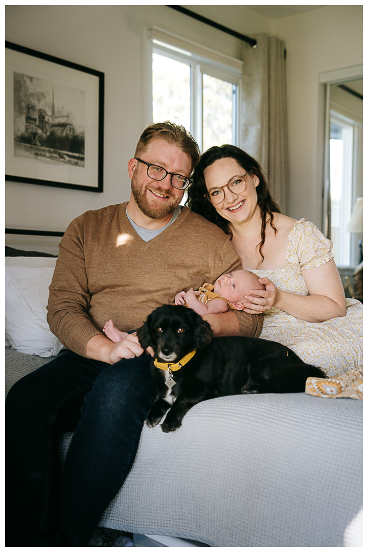 Newborn Family Session at home in Los Angeles, California