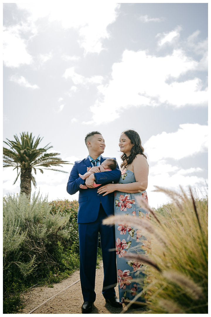 Newborn Family Session at Terranea Resort in Palos Verdes, Los Angeles, California