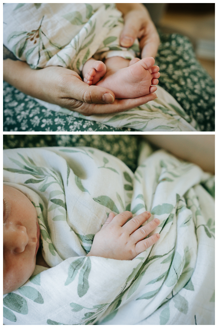 Newborn Family Session at home in Los Angeles, California