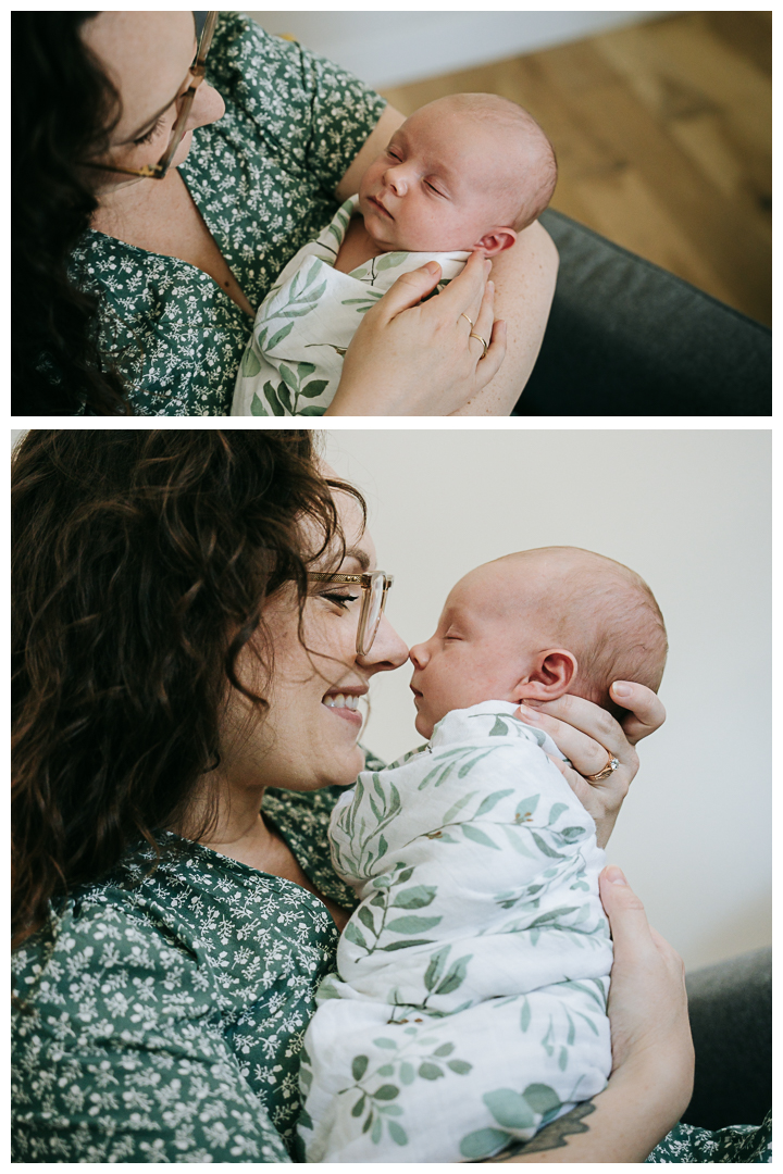 Newborn Family Session at home in Los Angeles, California