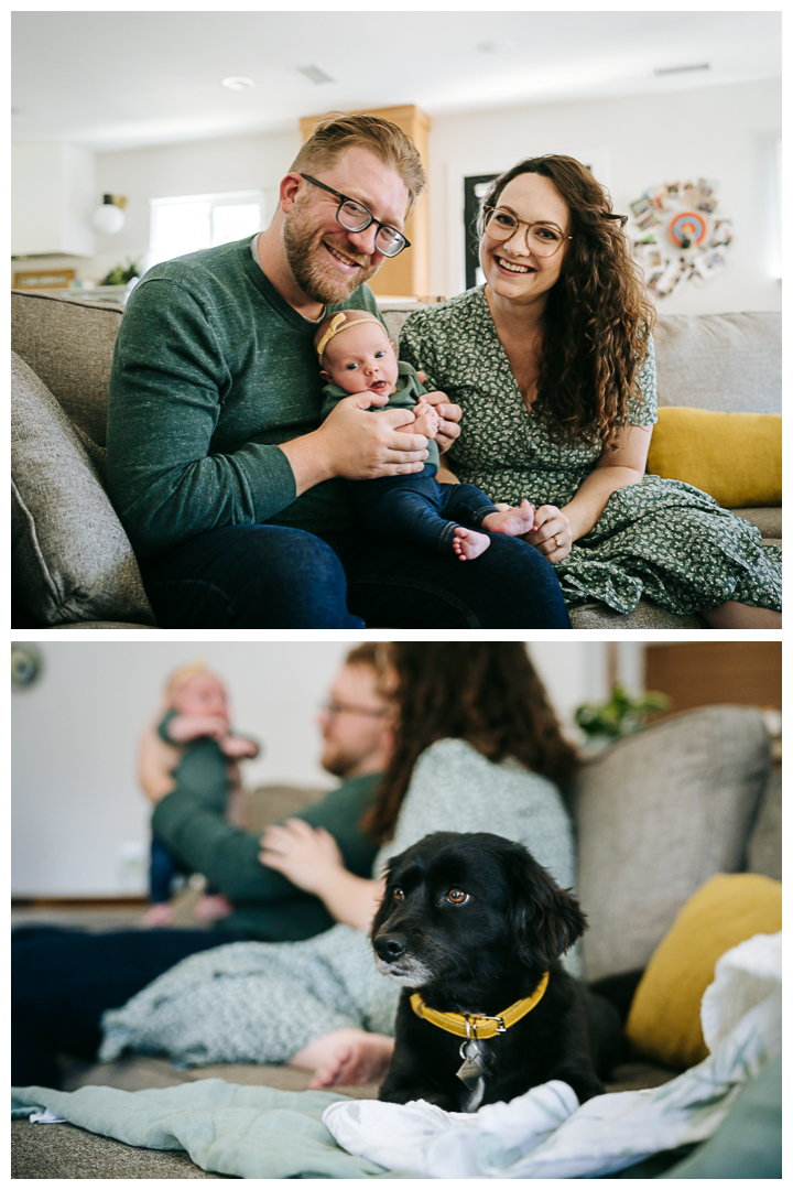 Newborn Family Session at home in Los Angeles, California