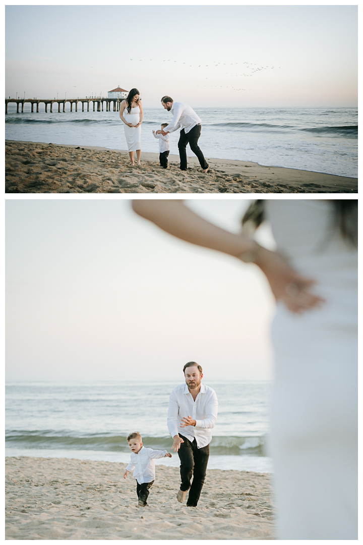 Maternity Family Session at Manhattan Beach, Los Angeles, California