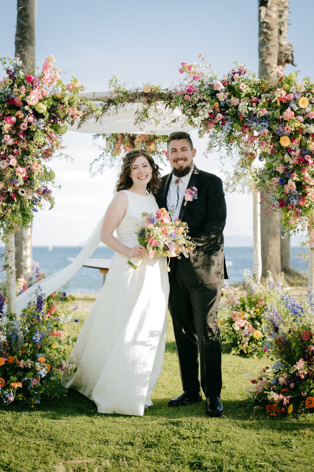 Wedding Ceremony and Reception at Cabrillo Beach Bathhouse in San Pedro, California