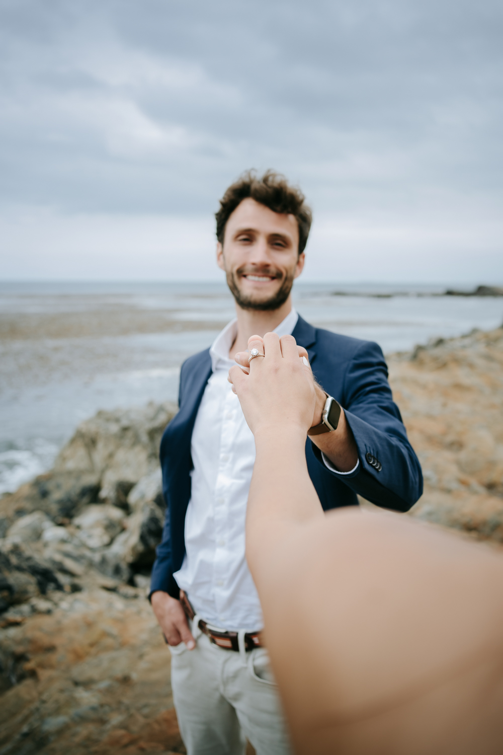 Engagement photos on Bluff Cove in Palos Verdes, Los Angeles, California