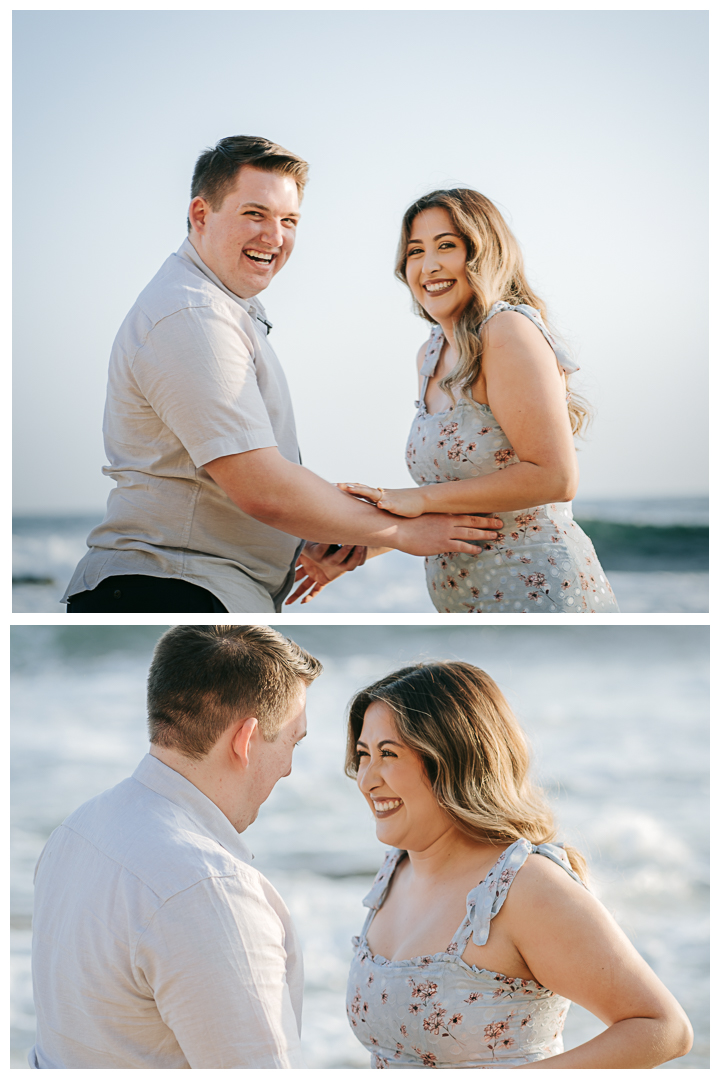 Surprise Proposal at Little Corona Del Mar Beach in Newport Beach, Orange County, California