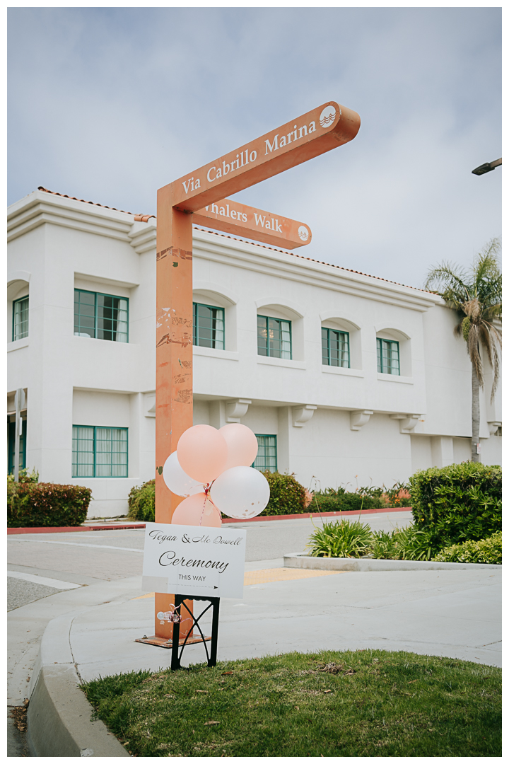 Wedding Ceremony at The Plaza at Cabrillo Marina in San Pedro, Los Angeles, California