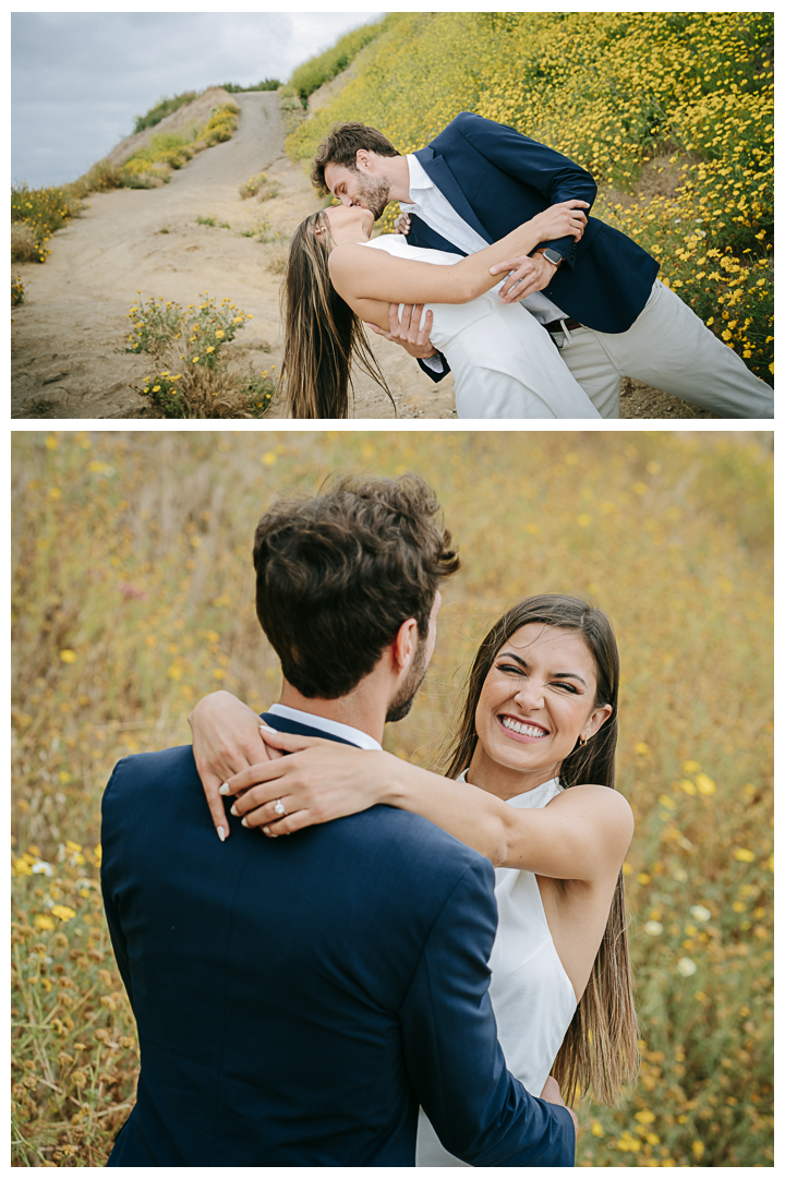 Engagement photos on Bluff Cove in Palos Verdes, Los Angeles, California