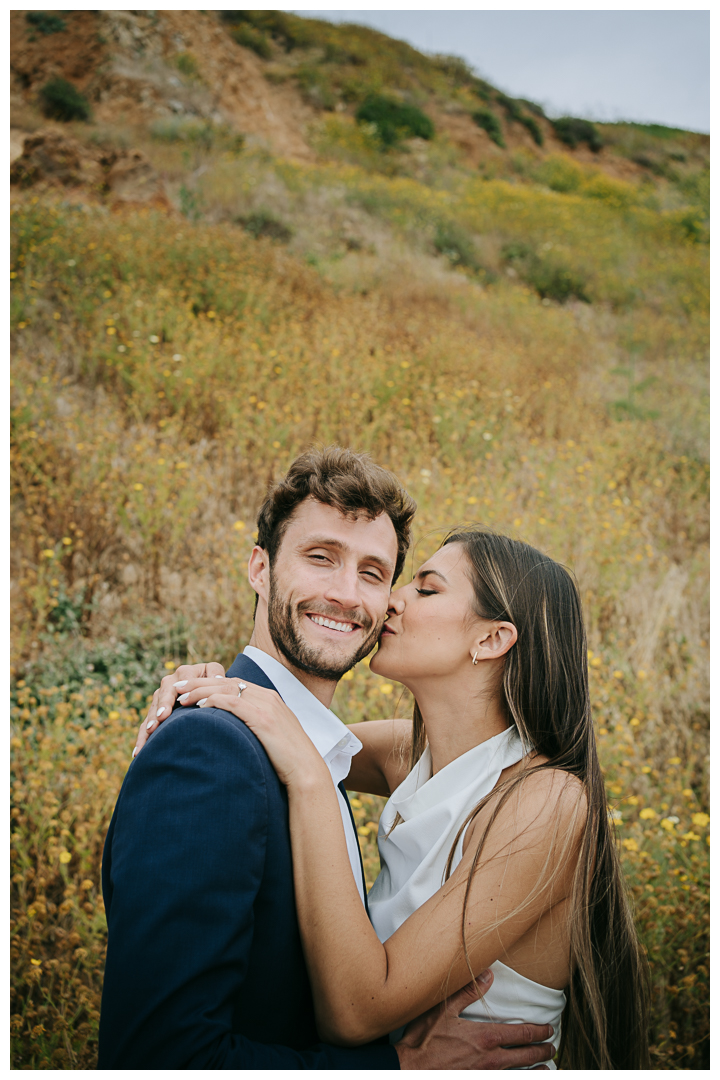 Engagement photos on Bluff Cove in Palos Verdes, Los Angeles, California