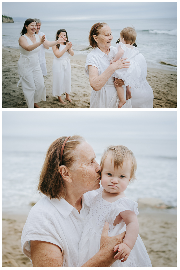 Multigenerational Family Photos at Point Dume in Malibu, Los Angeles, California