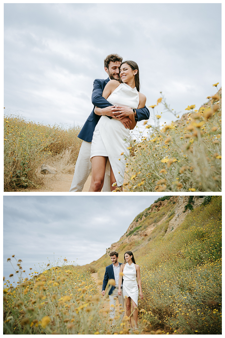 Engagement photos on Bluff Cove in Palos Verdes, Los Angeles, California