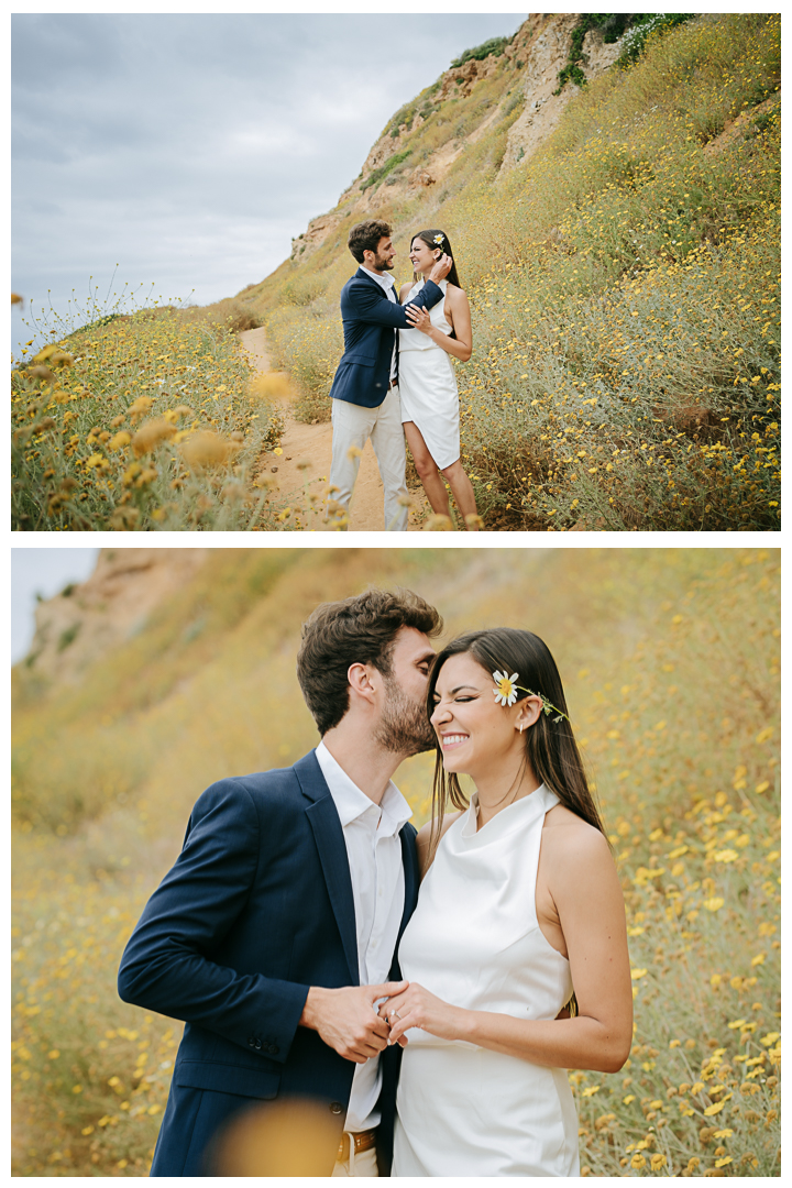 Engagement photos on Bluff Cove in Palos Verdes, Los Angeles, California