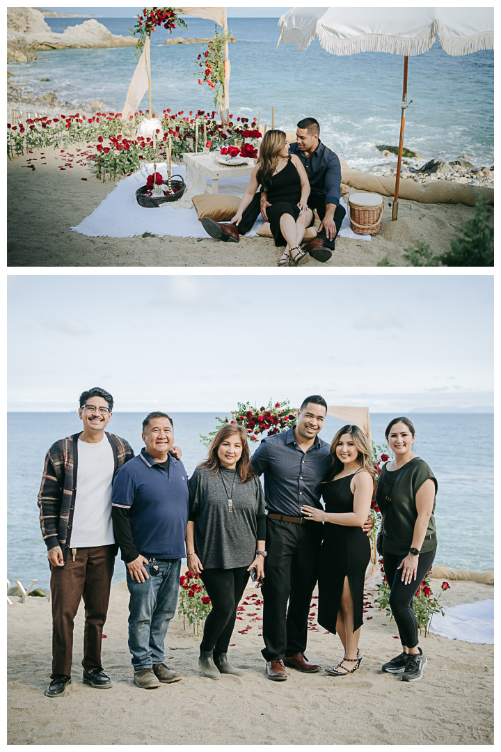 Surprise Proposal and Mini Engagement session at Terranea Resort and Beach in Palos Verdes, Los Angeles, California