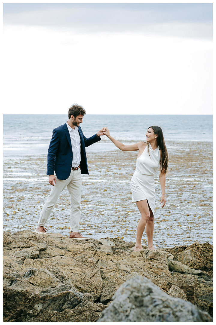 Engagement photos on Bluff Cove in Palos Verdes, Los Angeles, California