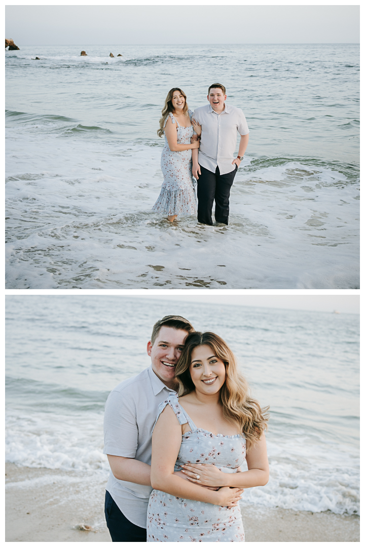 Surprise Proposal at Little Corona Del Mar Beach in Newport Beach, Orange County, California