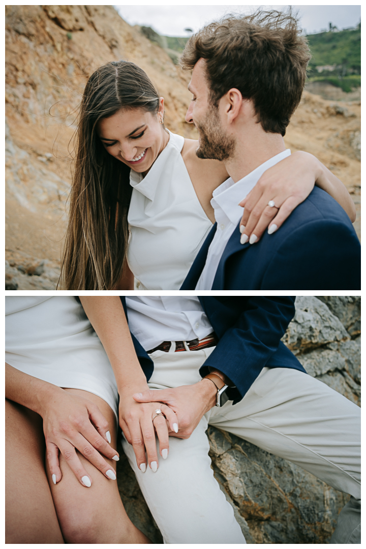 Engagement photos on Bluff Cove in Palos Verdes, Los Angeles, California