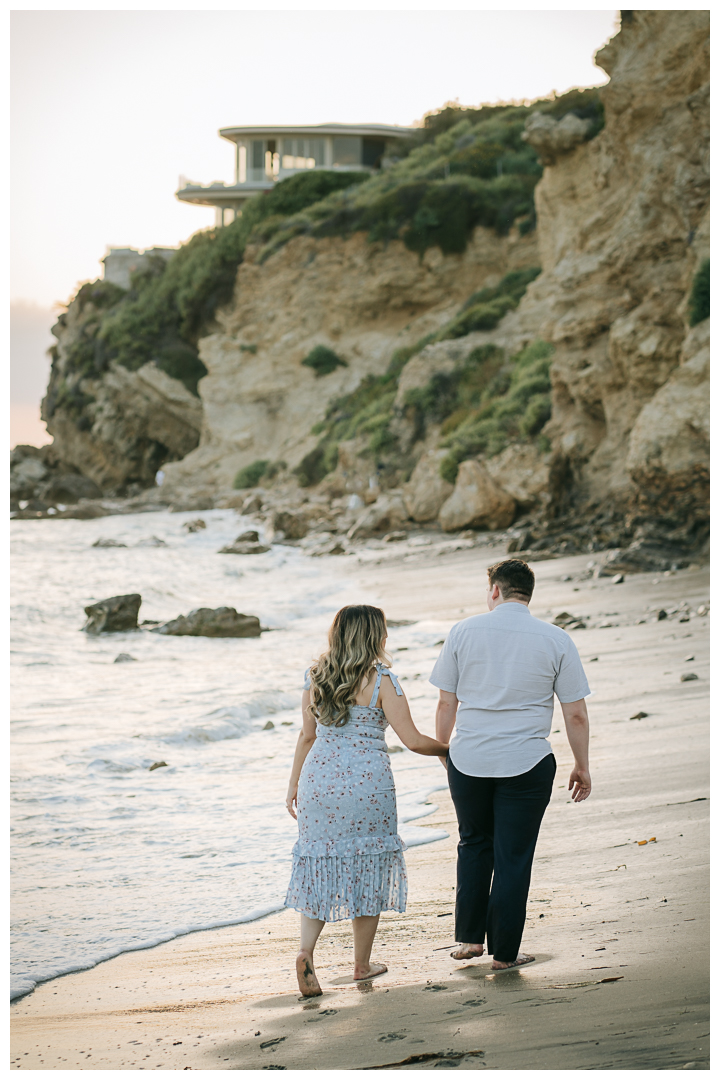 Surprise Proposal at Little Corona Del Mar Beach in Newport Beach, Orange County, California