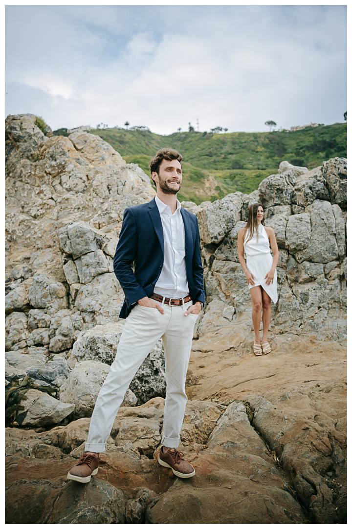 Engagement photos on Bluff Cove in Palos Verdes, Los Angeles, California