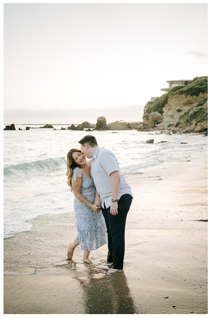 Surprise Proposal at Little Corona Del Mar Beach in Newport Beach, Orange County, California