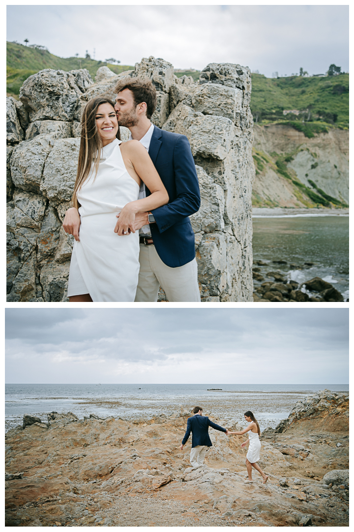 Engagement photos on Bluff Cove in Palos Verdes, Los Angeles, California