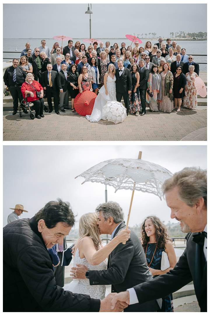 Wedding Ceremony at The Plaza at Cabrillo Marina in San Pedro, Los Angeles, California