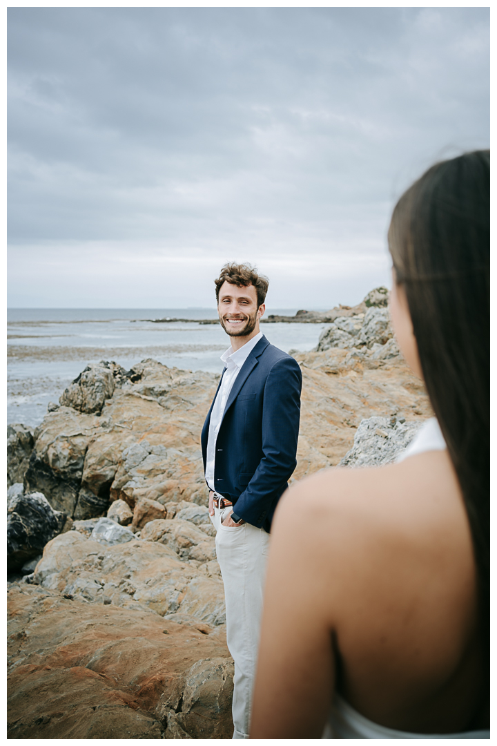 Engagement photos on Bluff Cove in Palos Verdes, Los Angeles, California