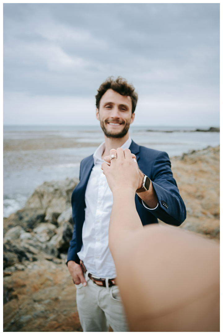 Engagement photos on Bluff Cove in Palos Verdes, Los Angeles, California