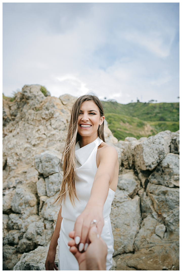 Engagement photos on Bluff Cove in Palos Verdes, Los Angeles, California