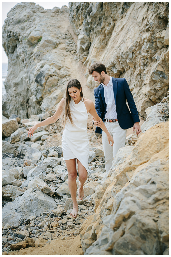 Engagement photos on Bluff Cove in Palos Verdes, Los Angeles, California