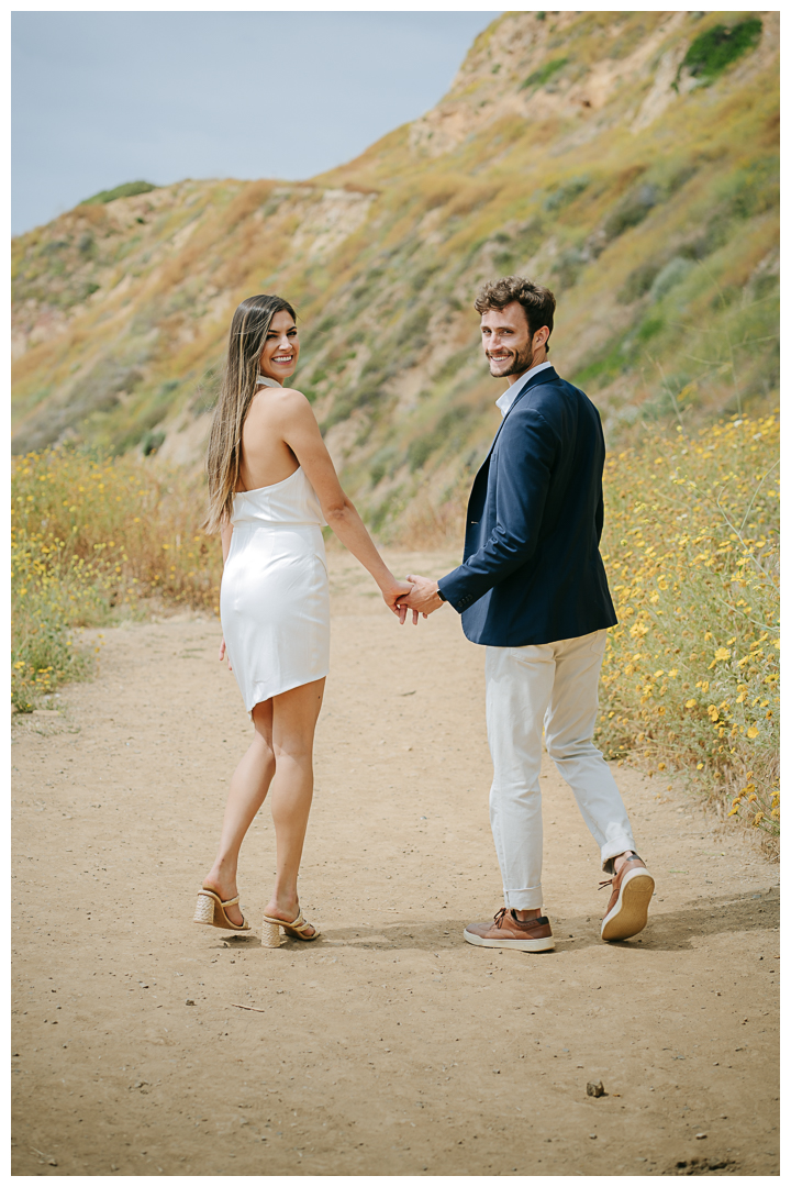 Engagement photos on Bluff Cove in Palos Verdes, Los Angeles, California