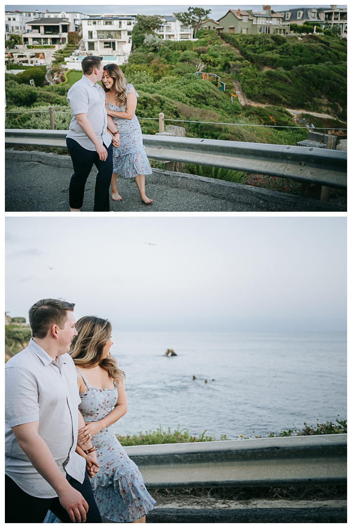 Surprise Proposal at Little Corona Del Mar Beach in Newport Beach, Orange County, California