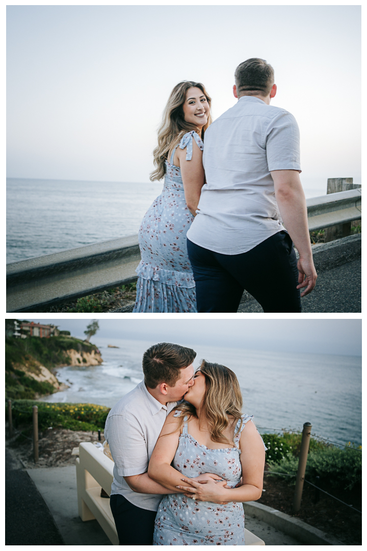 Surprise Proposal at Little Corona Del Mar Beach in Newport Beach, Orange County, California