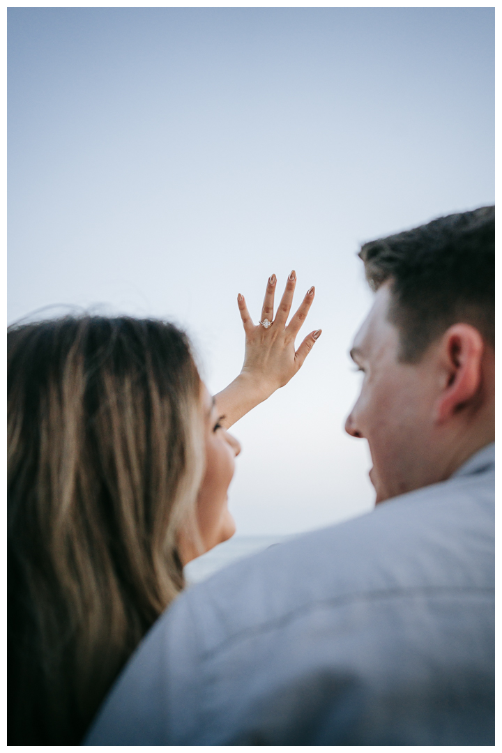 Surprise Proposal at Little Corona Del Mar Beach in Newport Beach, Orange County, California