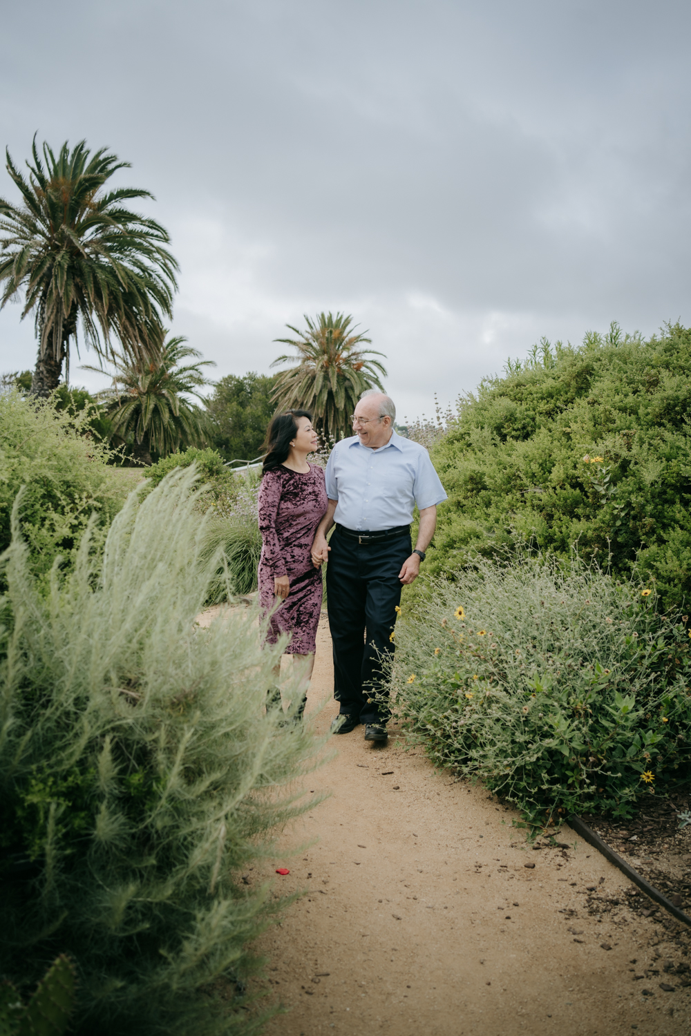 Engagement session at Point Vicente Lighthouse in Palos Verdes, Los Angeles, California