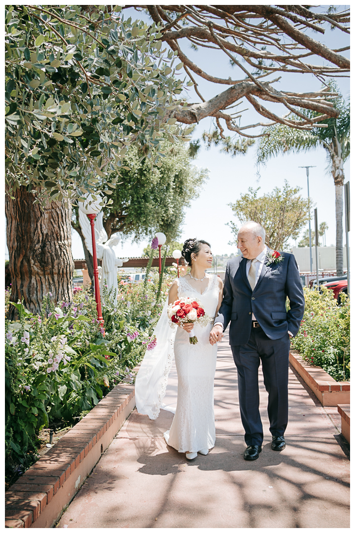 Wedding at St Margaret Mary Catholic Church and Westdrift Hotel in Los Angeles, California