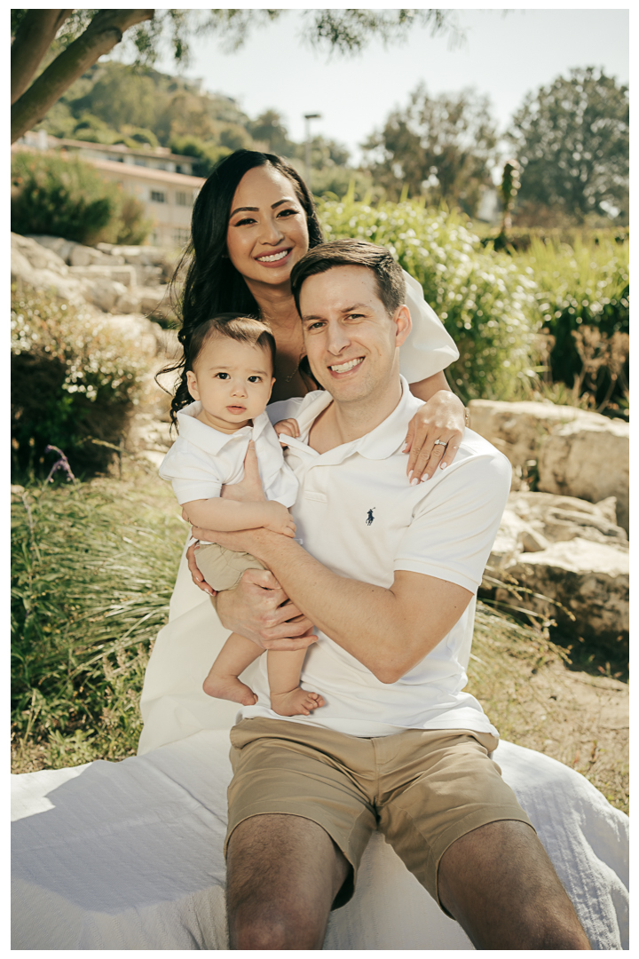 Family Photos with an infant in Palos Verdes, Los Angeles, California