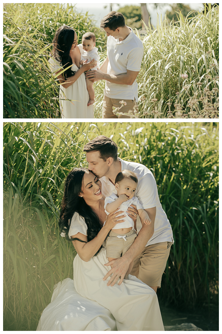 Family Photos with an infant in Palos Verdes, Los Angeles, California