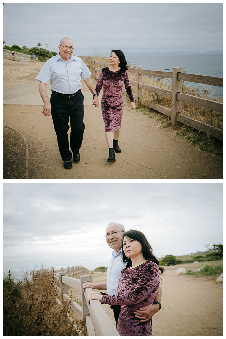 Engagement session at Point Vicente Lighthouse in Palos Verdes, Los Angeles, California