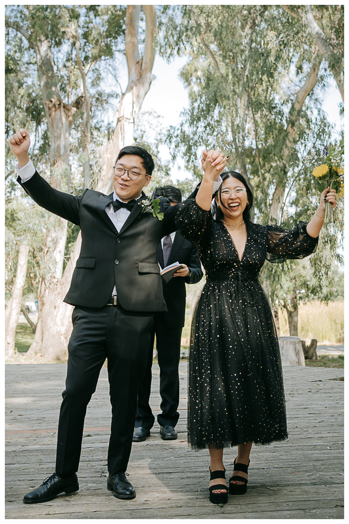 Micro Wedding at Huntington Central Park in Huntington Beach in Orange County, California