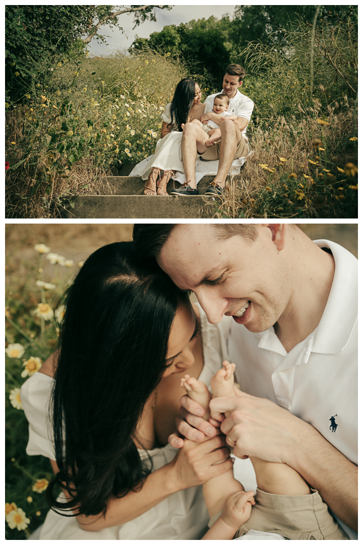 Family Photos with an infant in Palos Verdes, Los Angeles, California