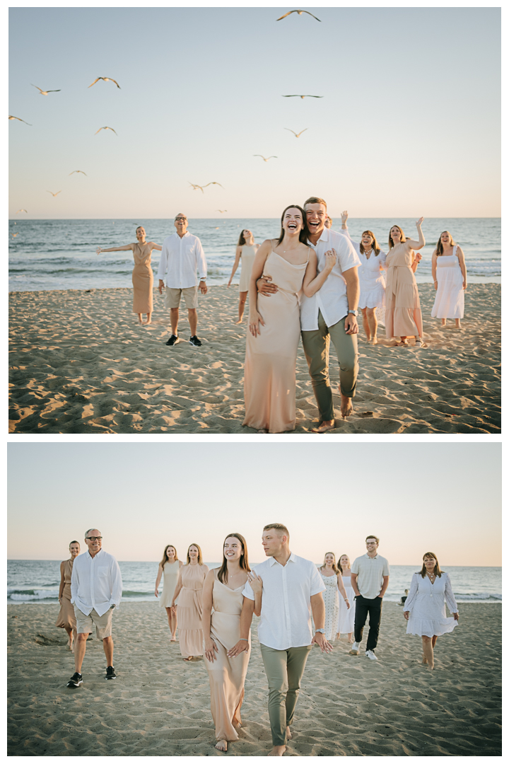 Surprise Proposal and Mini Engagement at Santa Monica Beach, Los Angeles, California