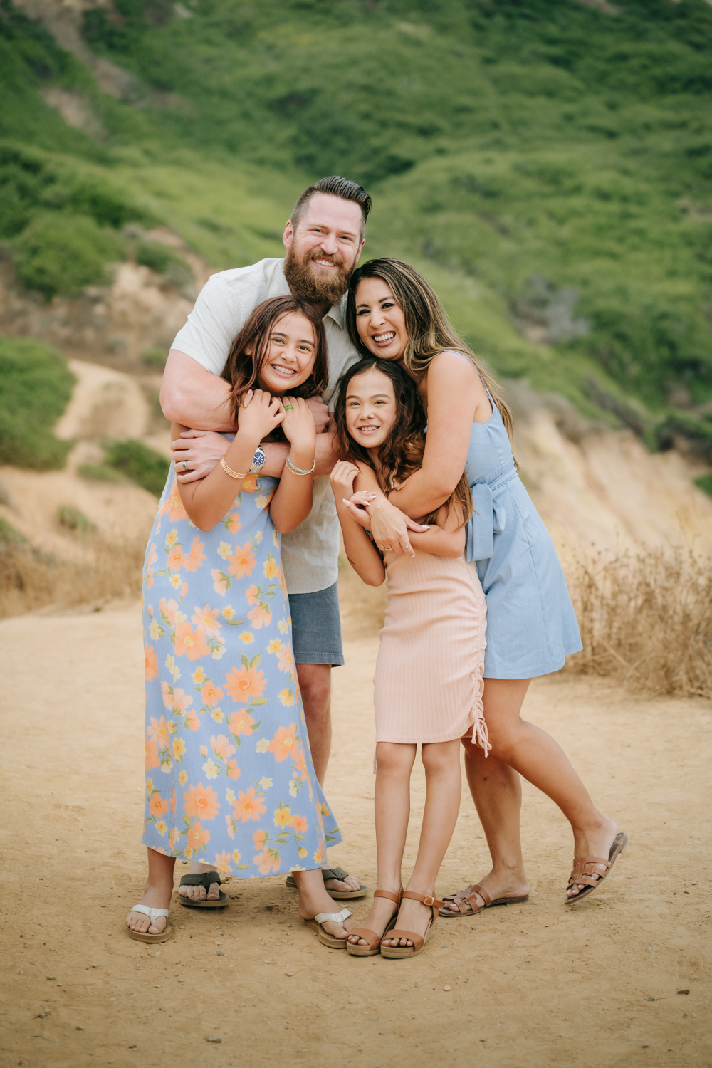 Family Photos at Buffalo Cove, Palos Verdes, Los Angeles, California
