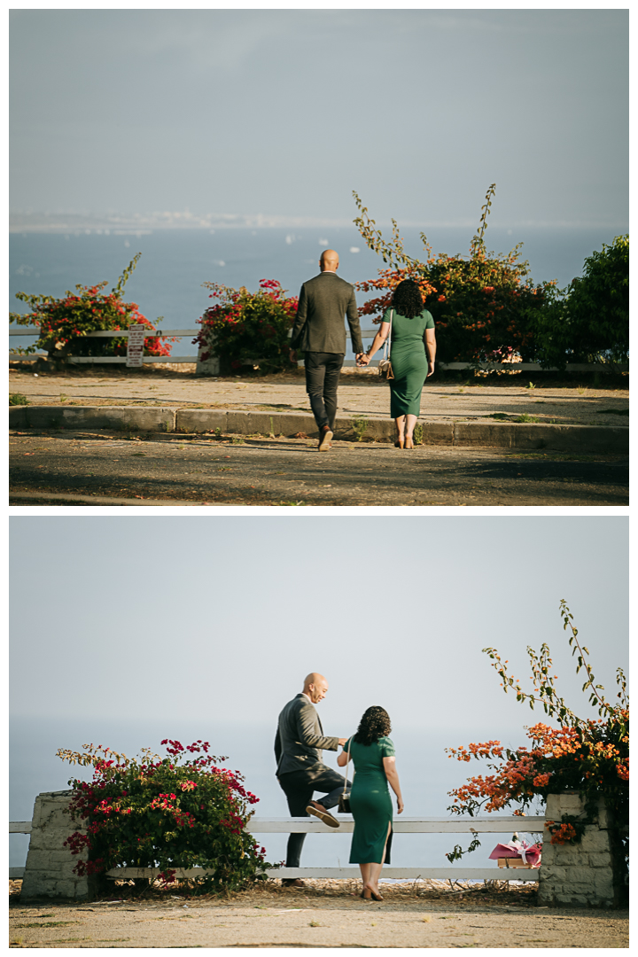 Surprise Proposal and Mini Engagement at Pacific Palisades, Los Angeles, California