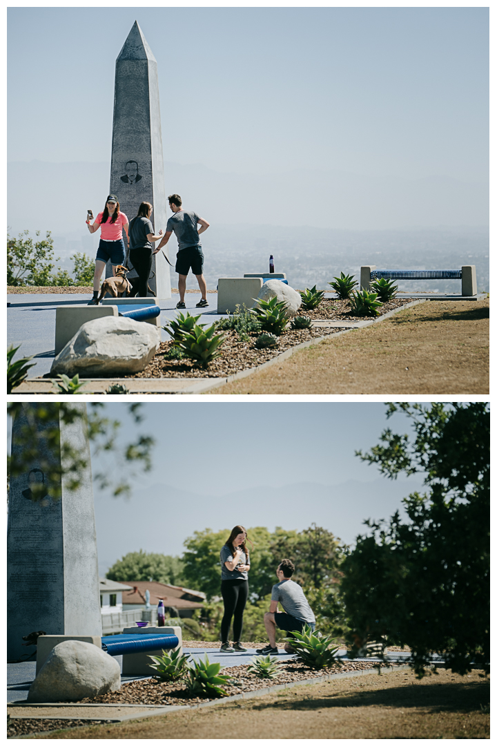 Surprise Proposal at Kenneth Hahn Park, Los Angeles, California