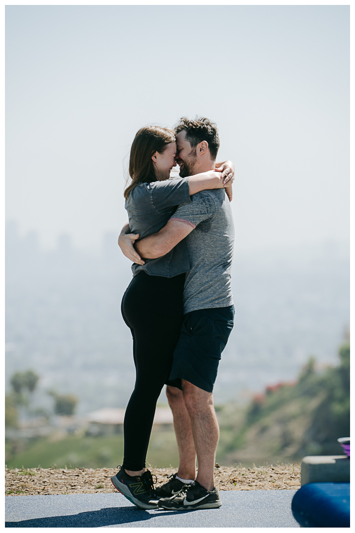 Surprise Proposal at Kenneth Hahn Park, Los Angeles, California
