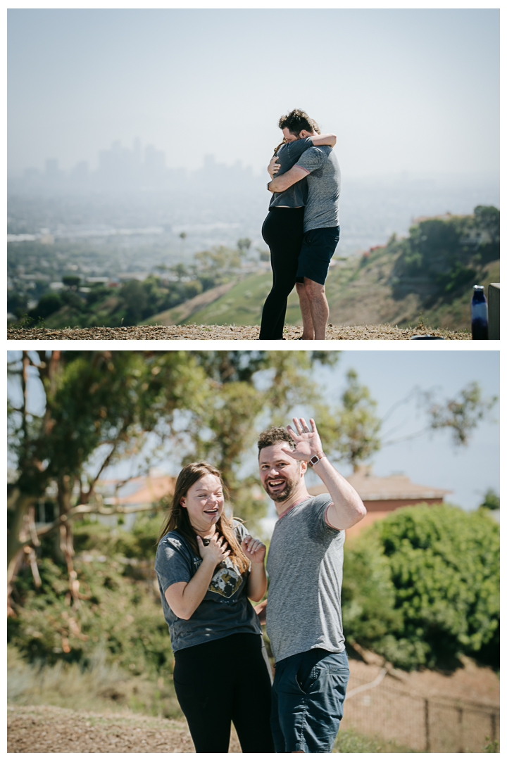 Surprise Proposal at Kenneth Hahn Park, Los Angeles, California